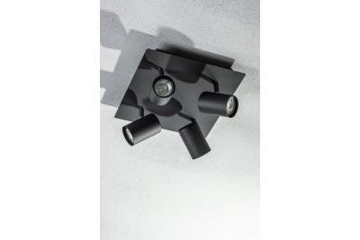 Decor Lustră de tavan VENETO IP20 max. 20W 4 x GU10 rotund/pătrat negru 1208964046
