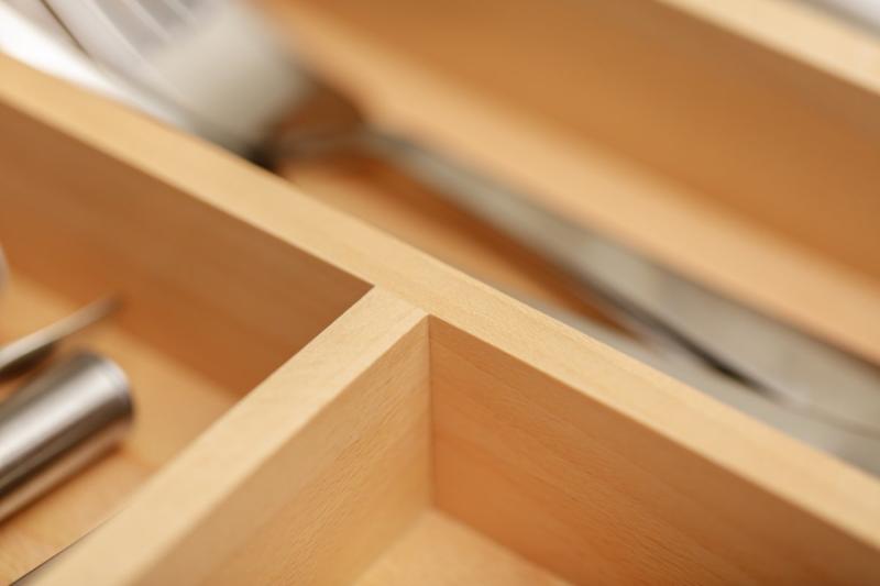 Decor Cutle Tăvi pentru tacâmuri Reglabil Inserție pentru dulapuri de 400-600mm Culoare Fag 1208966289