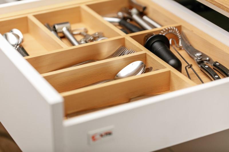 Decor Cutle Tăvițe pentru tacâmuri Bucătărie Inserție reglabilă pentru dulapuri de 600-1000mm 1208966291