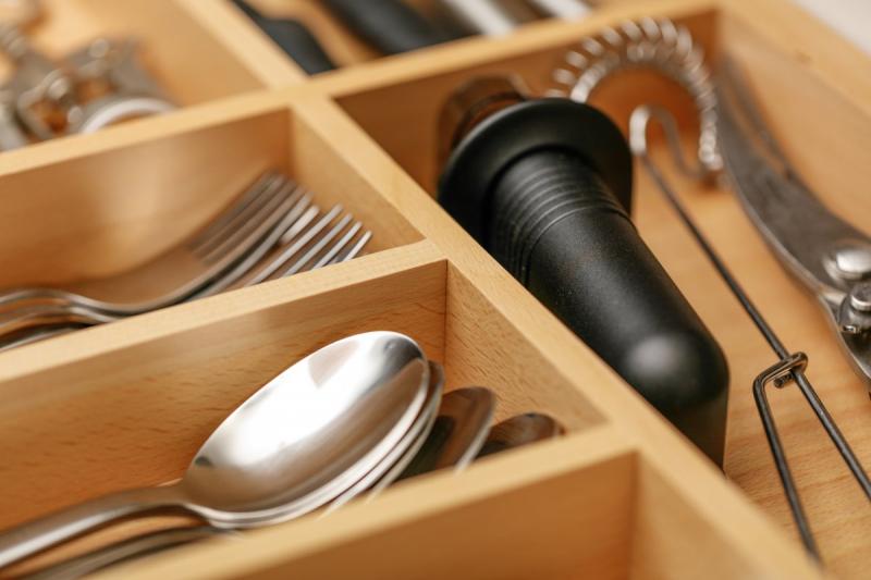 Decor Cutle Tăvițe pentru tacâmuri Bucătărie Inserție reglabilă pentru dulapuri de 600-1000mm 1208966291