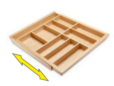 Decor Cutle Tăvi de Tacâmuri Bucătărie Organizator Tacâmuri Reglabil 1208966292