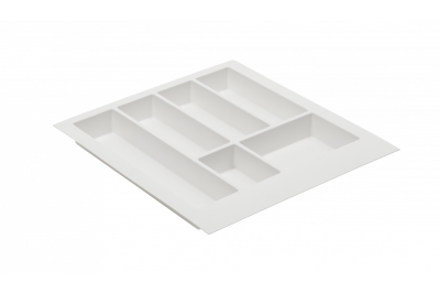 Decor Cutle Tăviță pentru tacâmuri Inserție pentru sertarul de bucătărie 500 Alb 1208966375