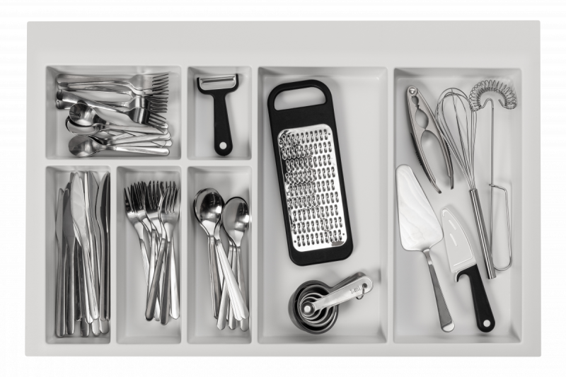 Decorațiune Cutle Inserție pentru Sertar de Bucătărie 800 Axispace Alb 1208966379