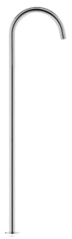 Robinetterie de lavabo sur pied Waterevolution Flow, bec en PVD or brossé léger T1677WGE.