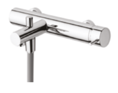 Baterie de baie Waterevolution Flow cu set de duș manual, finisaj Gun Metal periat PVD T130GME
