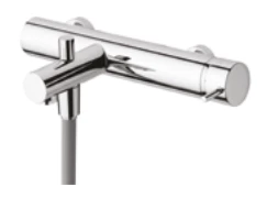 Robinetele de baie Waterevolution Flow cu set de duș manual, finisaj PVD din aur periat închis T130WGE