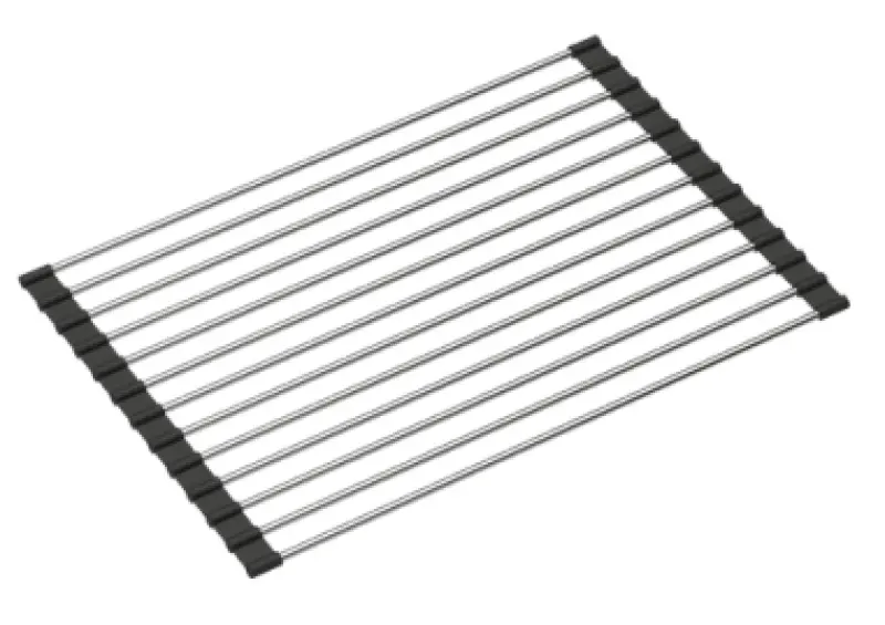 Quadri rolmat van roestvrij staal voor in de gootsteen 39 x 26 cm 1208966923