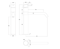 Waterevolution Flow Baterie de bucătărie  PVD Auriu deschis T150WGE