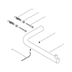Waterevolution Flow Suport hârtie igienică fără capac PVD periat gun metal T130GME