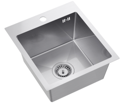 Quadri Dixton 40 chiuvetă din inox 400x450 mm cu gaură pentru robinet montaj pe blat 1208967079
