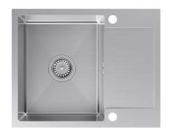 Quadri Dixton 80 Chiuvetă din oțel inoxidabil 600x480 mm cu picurător reversibil 1208967196