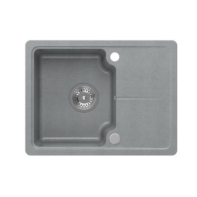 Quadri Kendal chiuvetă din granit gri 58x44cm cu scurgător 1208967404
