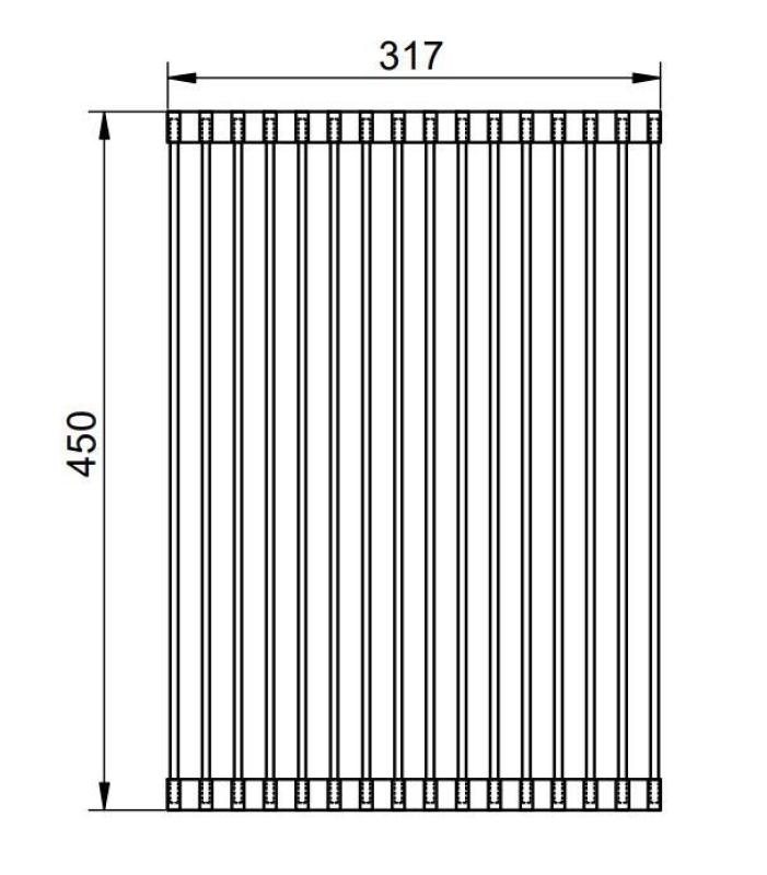 Pure.Sink Prestige suport de rulare chiuvetă inox PPGRM40-02