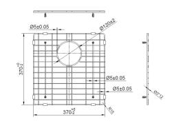 Pure.Sink Prestige suport de bază 40 Gun Metal PPGGD40-61
