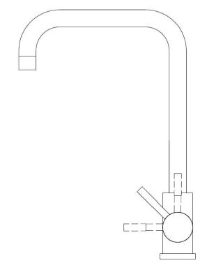 Pure.Sink Elite Steel Pure baterie de bucătărie PVD Gun Metal PS8010-61