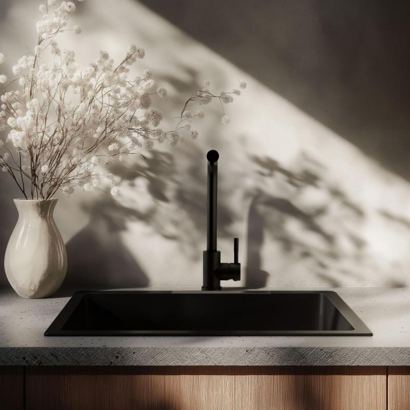 Pure.Sink Elite Steel Spark robinet de bucătărie Negru mat PS8040-10