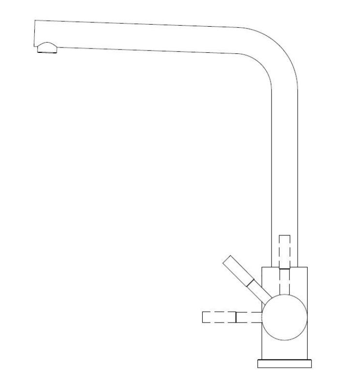 Pure.Sink Elite Steel Spark baterie de bucătărie PVD Gun Metal PS8040-61