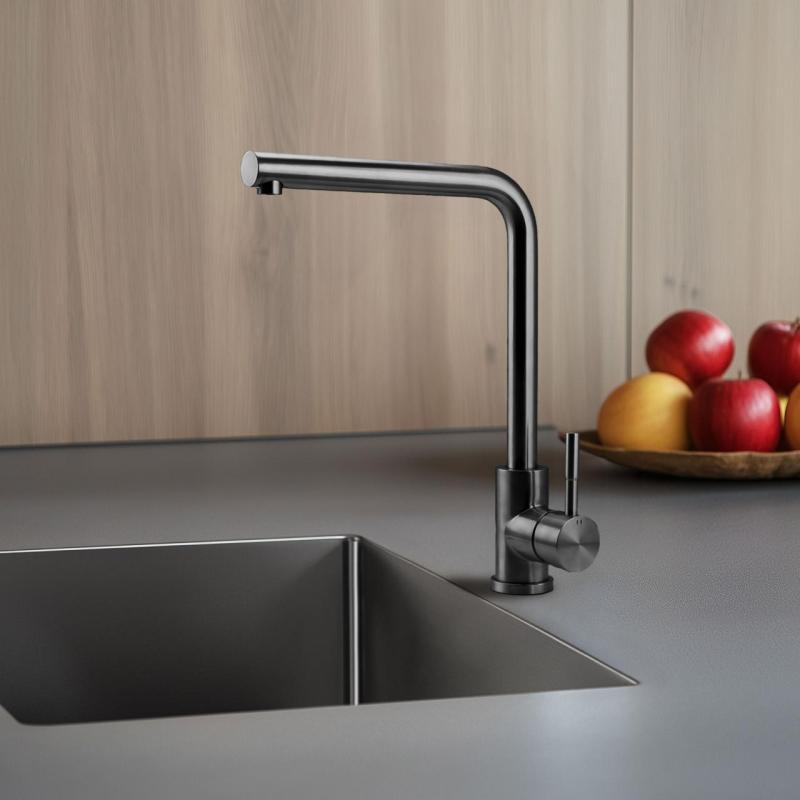 Pure.Sink Elite Steel Spark baterie de bucătărie PVD Gun Metal PS8040-61