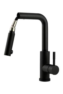 Pure.Sink Elite Steel Spark-S baterie de bucătărie Negru Mat cu duză extensibilă PS8041-10