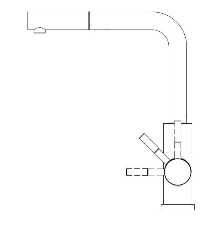 Pure.Sink Elite Steel Spark-S baterie de bucătărie Negru Mat cu duză extensibilă PS8041-10