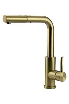 Pure.Sink Elite Steel Spark-S baterie de bucătărie PVD Aur Periat cu duză extensibilă PS8041-60