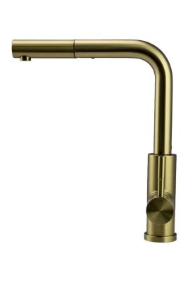 Pure.Sink Elite Steel Spark-S baterie de bucătărie PVD Aur Periat cu duză extensibilă PS8041-60
