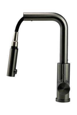 Pure.Sink Elite Steel Spark-S baterie de bucătărie PVD Gun Metal cu duză extensibilă PS8041-61