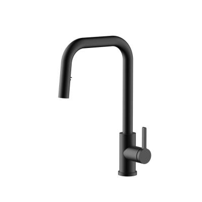 Pure.Sink Elite Steel Crystal-S baterie de bucătărie Negru Mat cu duză extensibilă PS8050-10