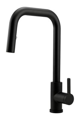 Pure.Sink Elite Steel Crystal-S baterie de bucătărie Negru Mat cu duză extensibilă PS8050-10