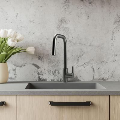 Robinet de bucătărie Pure.Sink Elite Steel Crystal-S PVD Gun metal, cu duză extensibilă PS8050-61