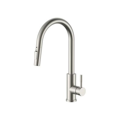 Pure.Sink Elite Steel Stream-S robinet de bucătărie din oțel inoxidabil cu gura de scurgere extensibilă PS8045-02