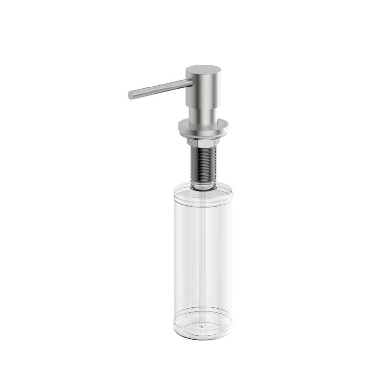 Pure.Sink Elite Steel Shine dispenser pentru săpun încorporabil din oțel inoxidabil, reîncărcabil de sus PS9010-02.