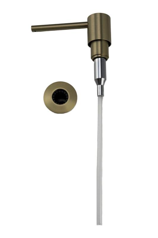 Pure.Sink Elite Steel Shine dispenser pentru săpun încorporabil din oțel inoxidabil, reîncărcabil de sus PS9010-02.