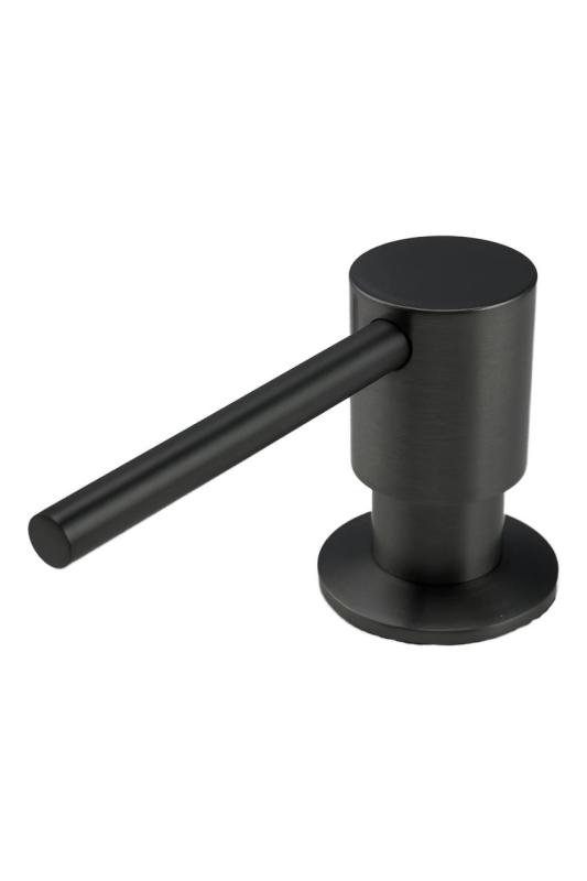 Pure.Sink Elite Steel Shine încorporat Dozator de săpun PVD Gun Metal reîncărcabil de sus PS9010-61