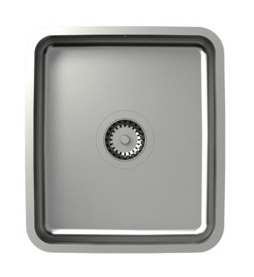 Aquadesign Oxford chiuvetă din inox 35x40cm montare sub blat cu dop din inox - 1208967761