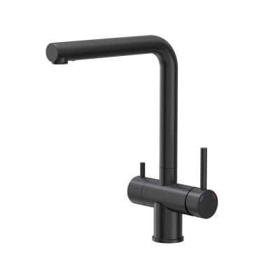 Quadri Ellesmere Chiuvetă Baterie de Bucătărie Neagră cu 3 căi, cu o conexiune suplimentară pentru apă filtrată 1208967780