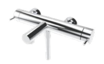 Robinet de duș cu două căi Waterevolution Flow cu duș de mână PVD Cupru T130NCPE
