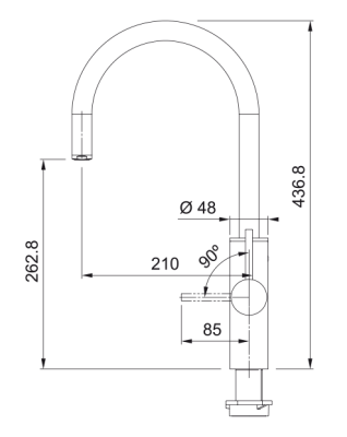 Franke Maris water hub 7L boiler 3-1 cu robinet electronic de apă clocotită Touch inox cu set de amestecare waterhub 1208967850