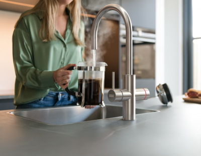 Franke Maris water hub 7L boiler 3-1 cu robinet electronic de apă clocotită Touch inox cu set de amestecare waterhub 1208967850