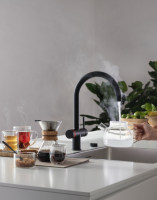 Franke Maris waterhub 7L boiler 3-in-1 met elektronische Touch kokendwaterkraan matzwart 160.0713.604