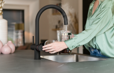 Franke Maris waterhub 7L boiler 3-in-1 met elektronische Touch kokendwaterkraan matzwart 160.0713.604