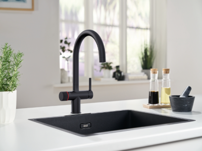 Franke Maris waterhub 4L boiler 3-1 cu robinet mecanic pentru apă clocotită Twist, negru mat, cu bypass waterhub 1208967862