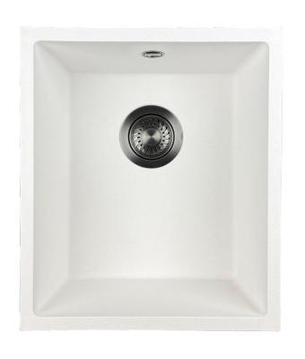 GraniteMy Universal Witte Granieten Spoelbak 34x40 cm wit opbouw onderbouw en vlakbouw met gun metal plug 1208967904

Traducere în română:
GraniteMy Universal Chiuvetă Albă din Granit 34x40 c