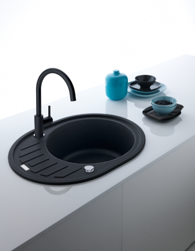 Franke Lina XL robinet de bucătărie Onyx cu gura de scurgere rotativă 115.0626.020