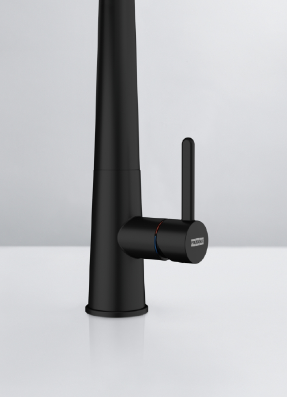 Franke Icon Monocomandă Baterie de Bucătărie cu Duș Flexibil, Negru 115.0690.598