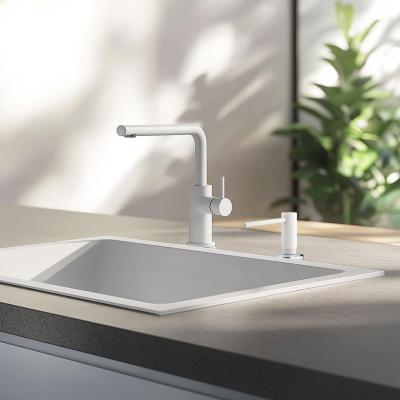 Dispenser de săpun încorporat pentru bucătărie Franke Active granit Polar White Alb 112.0633.079