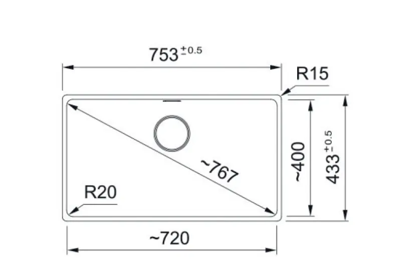 Franke Maris MRG 210-72 Fragranite Slate Grey Chiuvetă Grijs întunecat Montare la nivel 135.0714.632