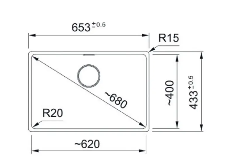 Franke Maris MRG 210-62 Fragranite Slate Grey Chiuveta gri inchis Montaj la nivel 135.0714.631