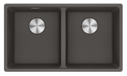 Franke Maris MRG 220-35-35 Fragranite Slate Grey Chiuvetă dublă gri închis Montaj la nivel 135.0714.633