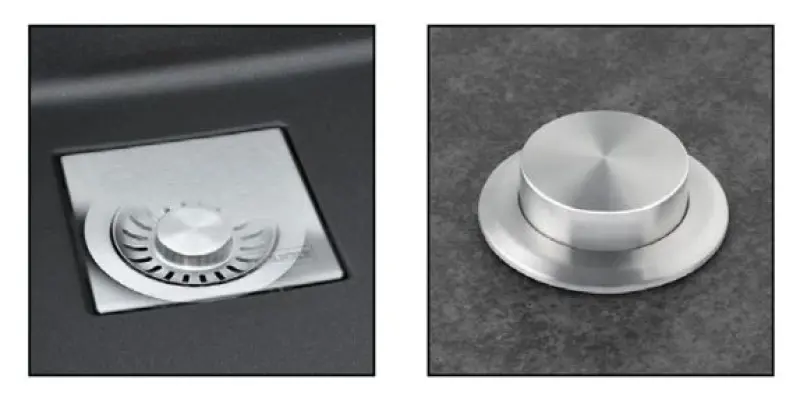 Franke Kubus KNG 110.62 Chiuvetă 72x42 Slate Grey Granit Gri Închis Montare Sub Blat cu Banc pentru Robinet 125.0714.637